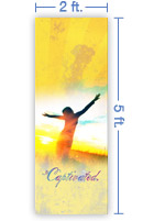 2x5 Vertical Banner