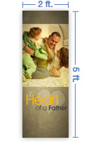 2x5 Vertical Banner