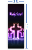 2x5 Vertical Church Banner of Dynamic