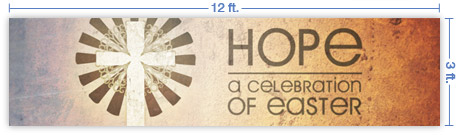 12x3 Horizontal Church Banner of True